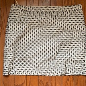 JCREW blue pattern mini skirt - size 12